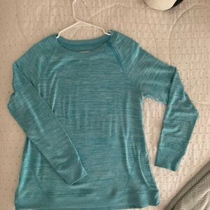 Blue comfy long sleeve for chilly days